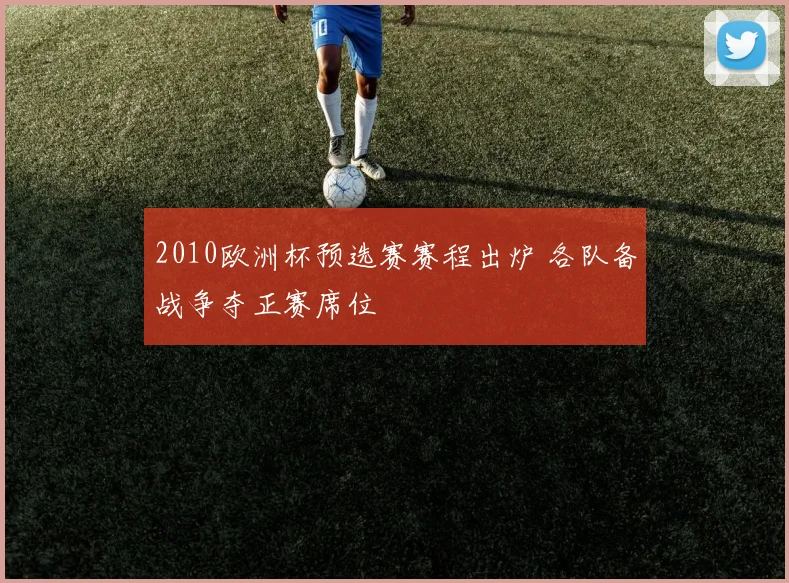 2010欧洲杯预选赛赛程出炉 各队备战争夺正赛席位